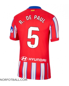 Billige Fotballdrakt Atletico Madrid Rodrigo De Paul #5 Replika Hjemmedrakt 2024-25 Kortermet